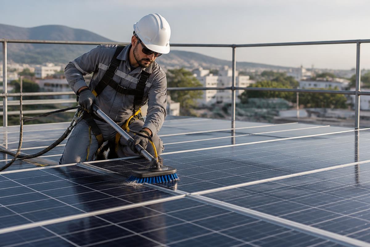 Serviço de placas solares